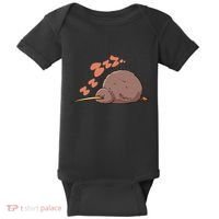 Kiwi Bird Sleeping Tired Pajama Graphic Baby Bodysuit thumb 0