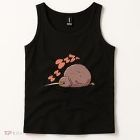 Kiwi Bird Sleeping Tired Pajama Graphic Tank Top thumb 2
