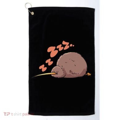 Kiwi Bird Sleeping Tired Pajama Graphic Golf Towel