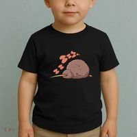 Kiwi Bird Sleeping Tired Pajama Graphic Toddler T-Shirt thumb 2
