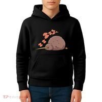 Kiwi Bird Sleeping Tired Pajama Graphic Kids Hoodie thumb 4