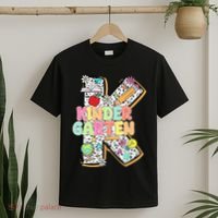 Kindergarten Back To School Teachers Students Kinder Crew T-Shirt thumb 2