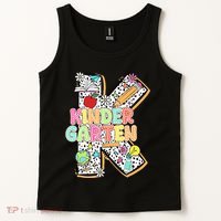 Kindergarten Back To School Teachers Students Kinder Crew Tank Top thumb 2