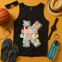 Kindergarten Back To School Teachers Students Kinder Crew Tank Top thumb 4