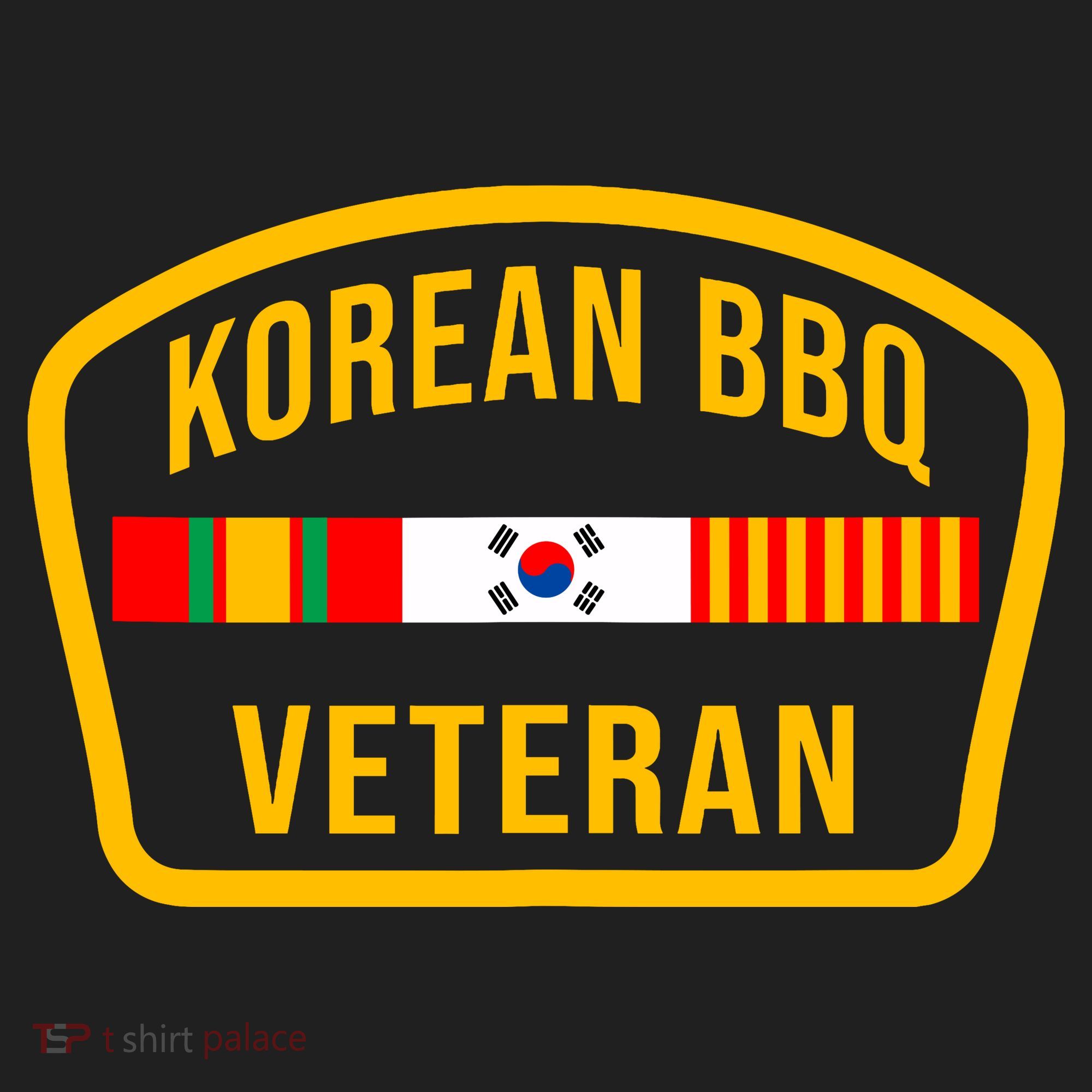 Korean Bbq Veteran Funny Food Lover Gym Cheat Day Military Beanie