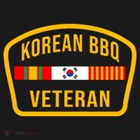 Korean Bbq Veteran Funny Food Lover Gym Cheat Day Military Women's Long Sleeve Shirt thumb 2