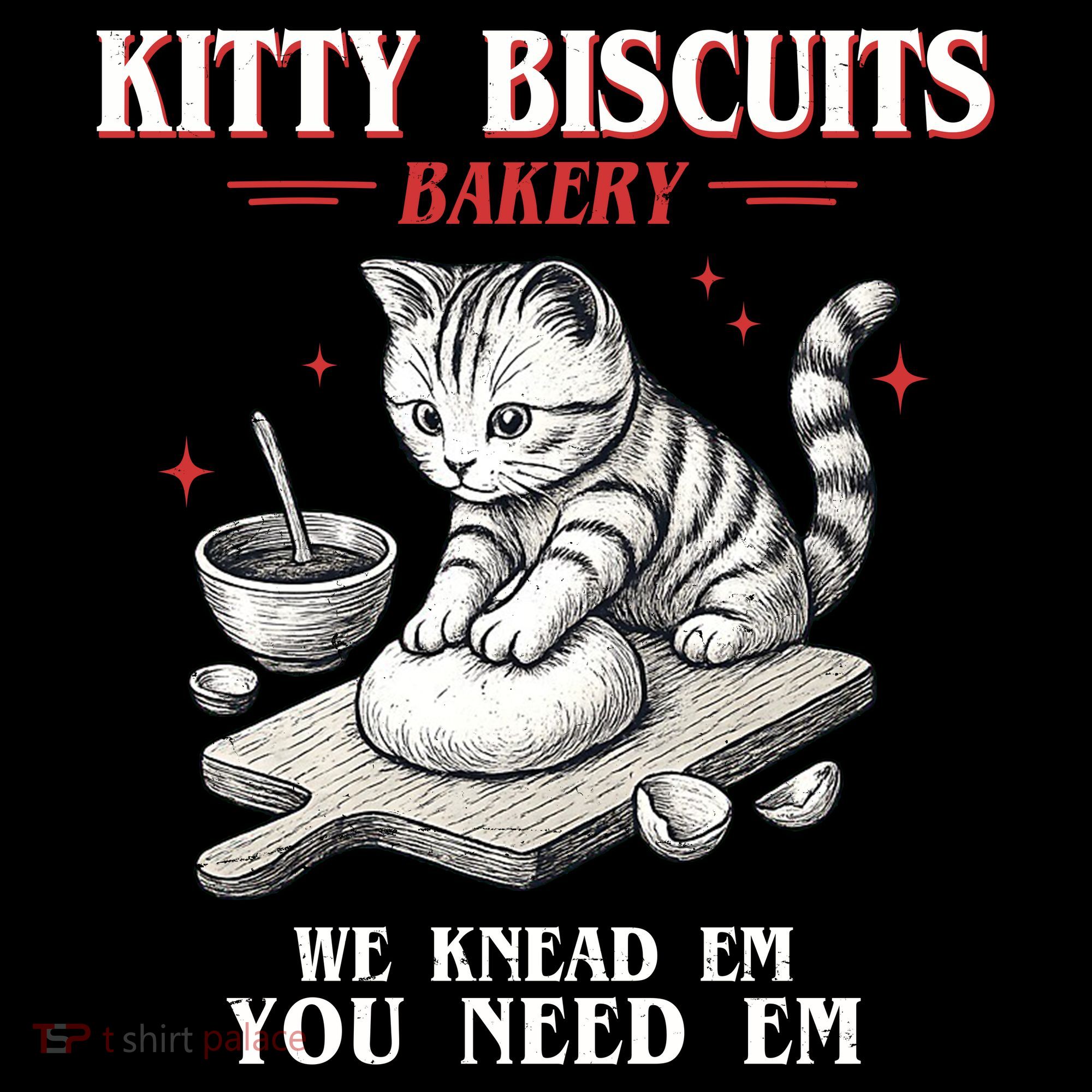 Kitty Biscuits We Knead Em You Need Em Cat Lover Baking Sweatshirt