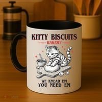 Kitty Biscuits We Knead Em You Need Em Cat Lover Baking Coffee Mug thumb 4