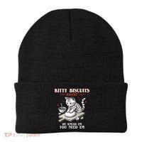 Kitty Biscuits We Knead Em You Need Em Cat Lover Baking Beanie thumb 0