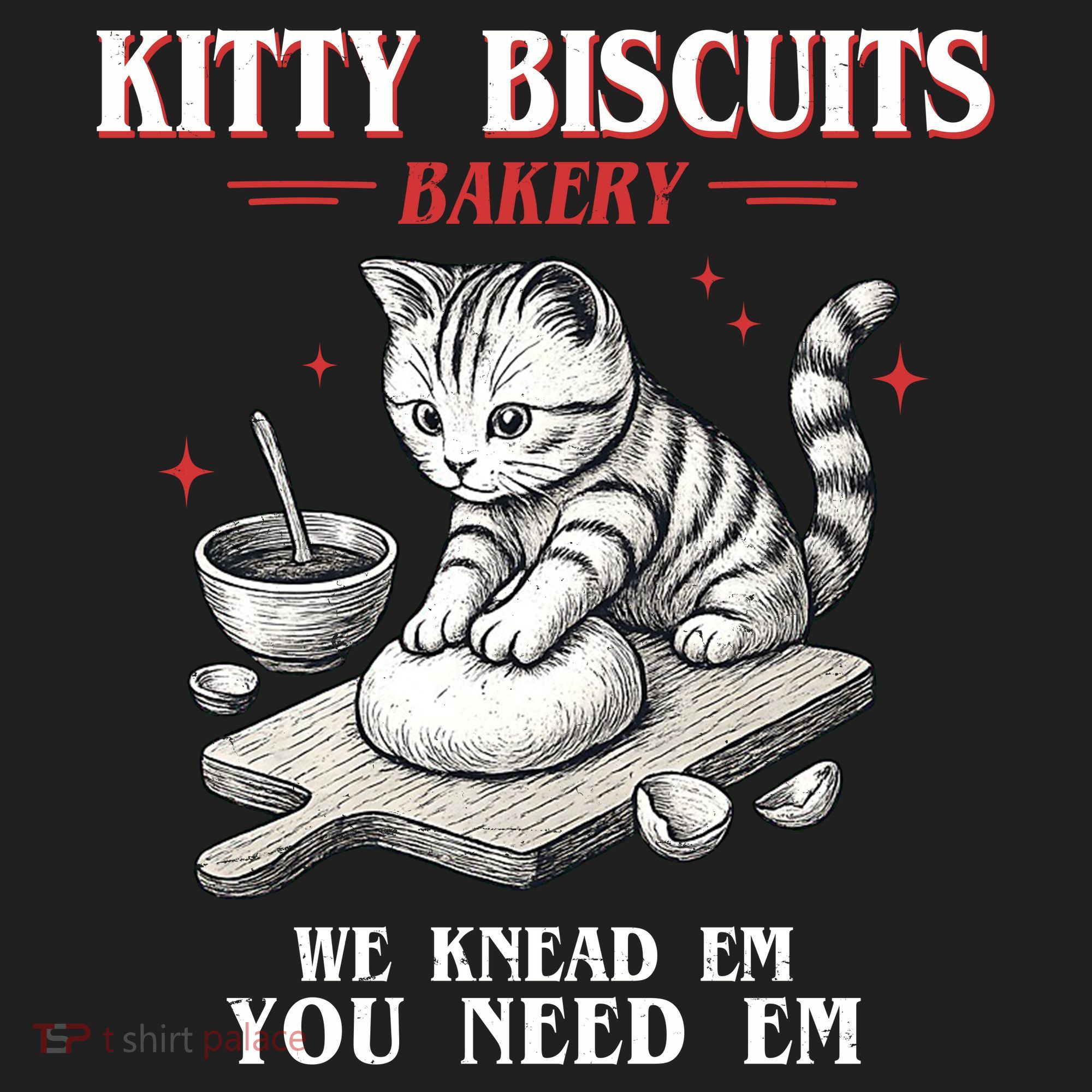 Kitty Biscuits We Knead Em You Need Em Cat Lover Baking Beanie