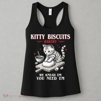 Kitty Biscuits We Knead Em You Need Em Cat Lover Baking Women's Tank Top thumb 3