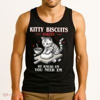 Kitty Biscuits We Knead Em You Need Em Cat Lover Baking Tank Top thumb 3