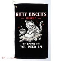 Kitty Biscuits We Knead Em You Need Em Cat Lover Baking Golf Towel thumb 0