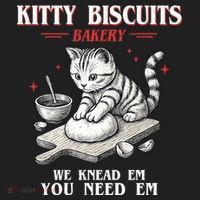 Kitty Biscuits We Knead Em You Need Em Cat Lover Baking Golf Towel thumb 3
