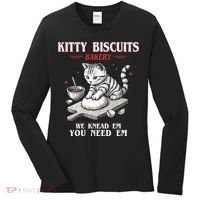 Kitty Biscuits We Knead Em You Need Em Cat Lover Baking Women's Long Sleeve Shirt thumb 0