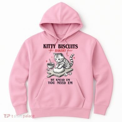Kitty Biscuits We Knead Em You Need Em Cat Lover Baking Hoodie
