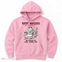 Kitty Biscuits We Knead Em You Need Em Cat Lover Baking Hoodie thumb 0