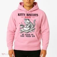 Kitty Biscuits We Knead Em You Need Em Cat Lover Baking Hoodie thumb 2