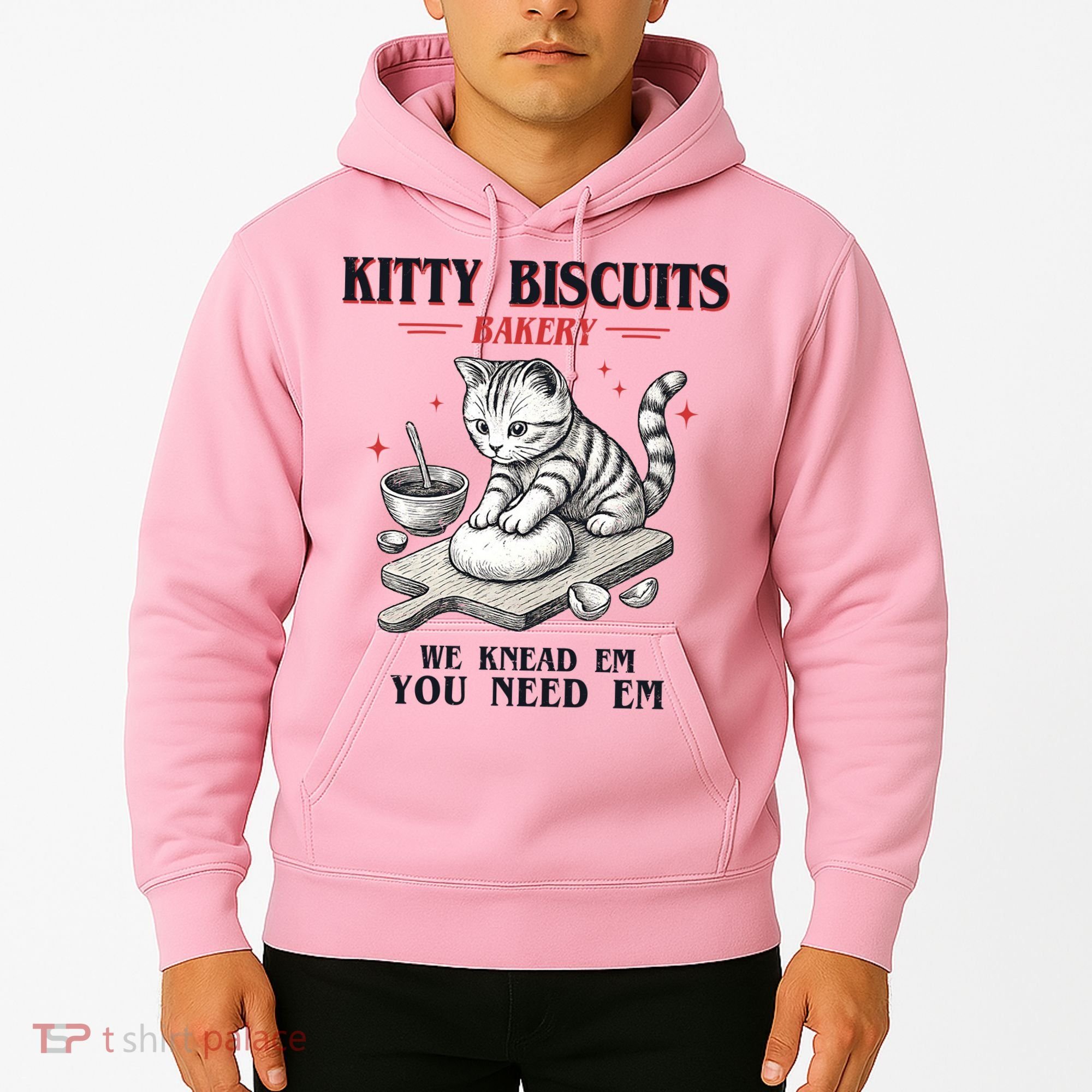 Kitty Biscuits We Knead Em You Need Em Cat Lover Baking Hoodie