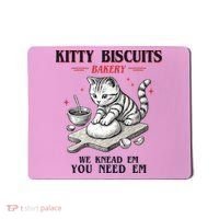 Kitty Biscuits We Knead Em You Need Em Cat Lover Baking Mousepad thumb 0
