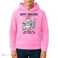 Kitty Biscuits We Knead Em You Need Em Cat Lover Baking Kids Hoodie thumb 4
