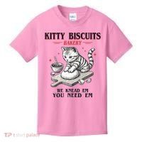 Kitty Biscuits We Knead Em You Need Em Cat Lover Baking Kids T-Shirt thumb 0