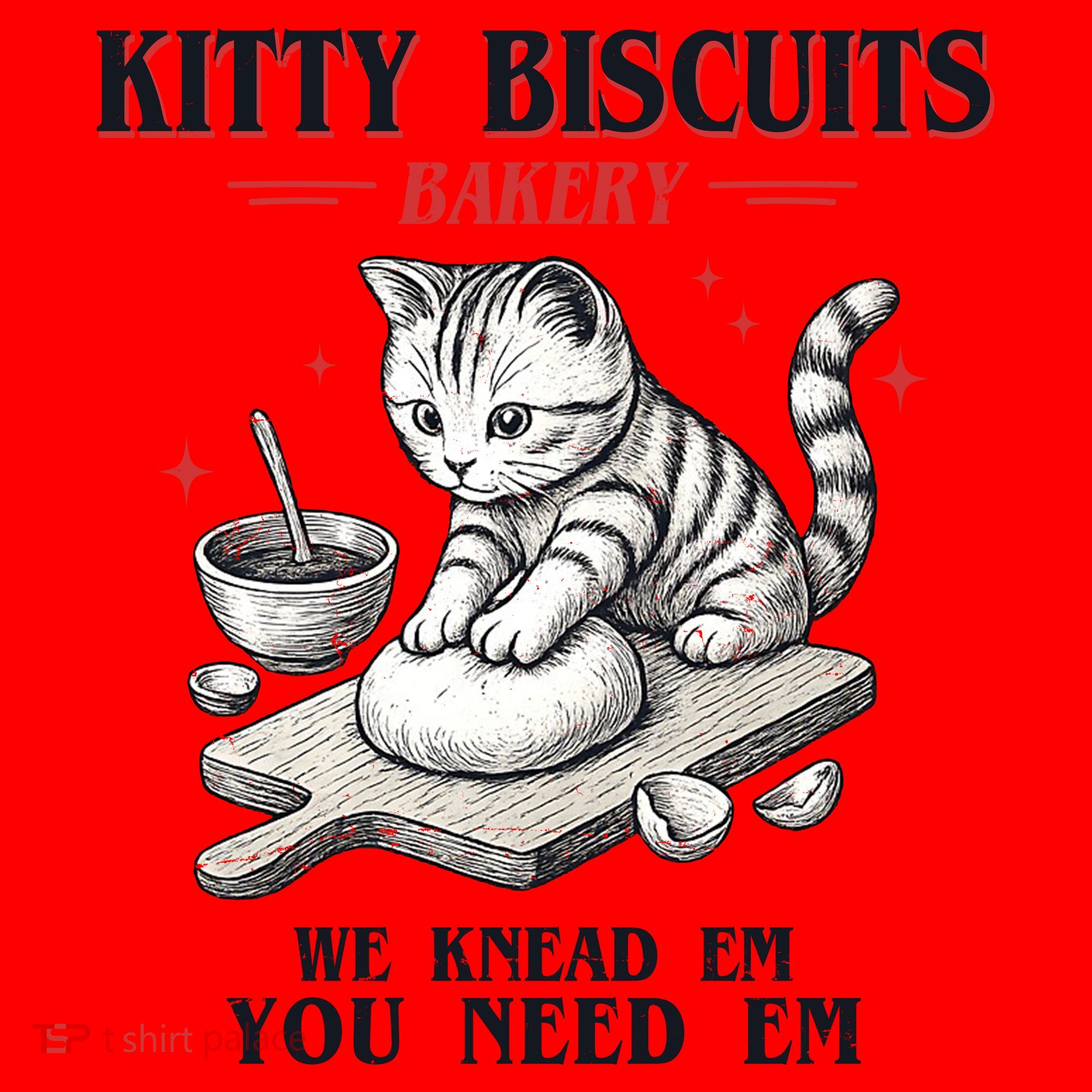 Kitty Biscuits We Knead Em You Need Em Cat Lover Baking Santa Hat