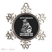 Kitty Biscuits You Need Em We Knead Em Funny Cat Ornament thumb 0