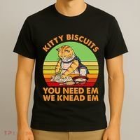 Kitty Biscuits You Need Em We Knead Em Vintage T-Shirt thumb 3