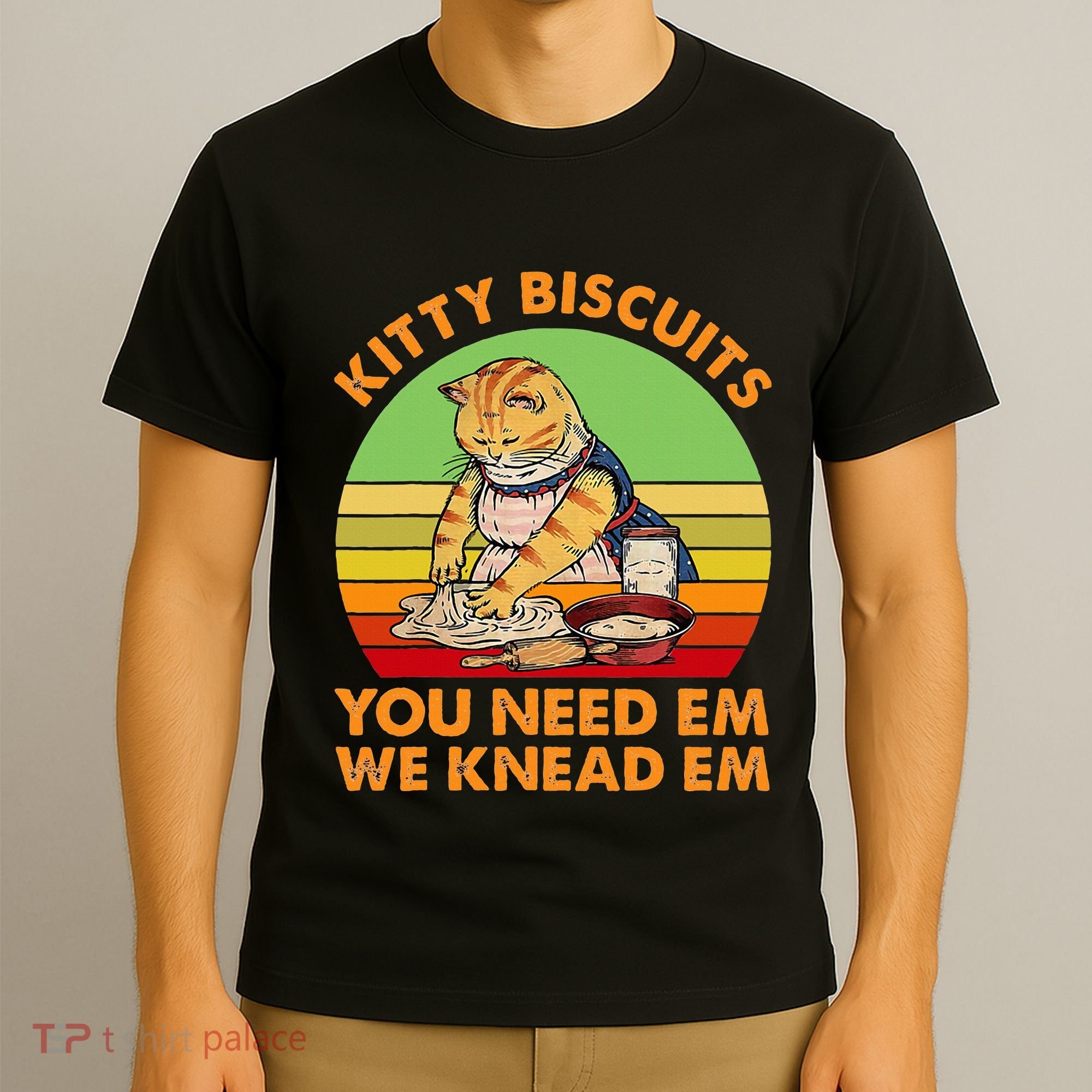Kitty Biscuits You Need Em We Knead Em Vintage T-Shirt