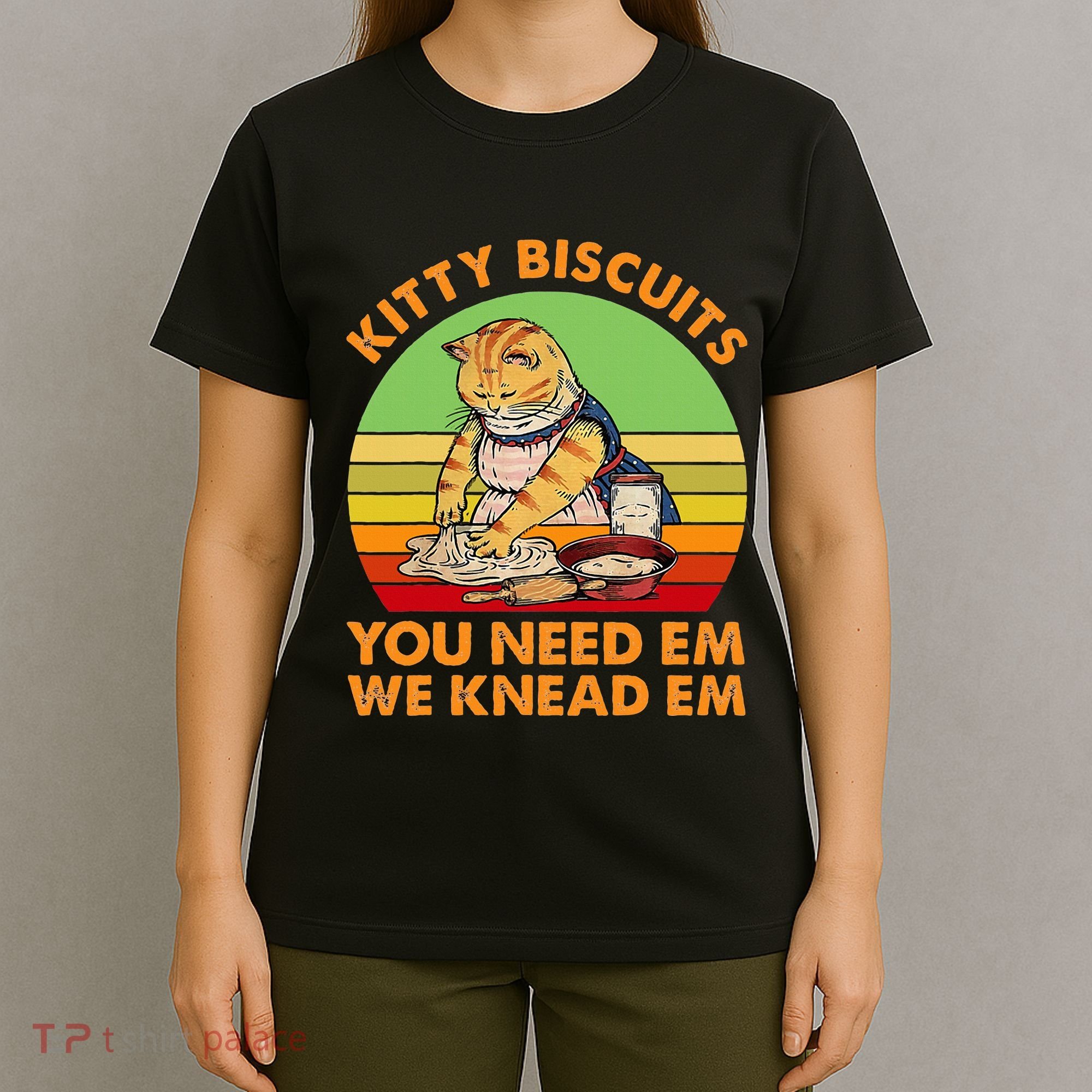Kitty Biscuits You Need Em We Knead Em Vintage T-Shirt