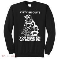 Kitty Biscuits You Need Em We Knead Em Funny Cat Apparel Sweatshirt thumb 0