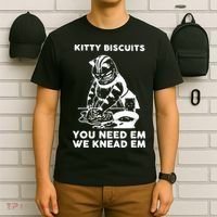 Kitty Biscuits You Need Em We Knead Em Funny Cat Apparel T-Shirt thumb 6