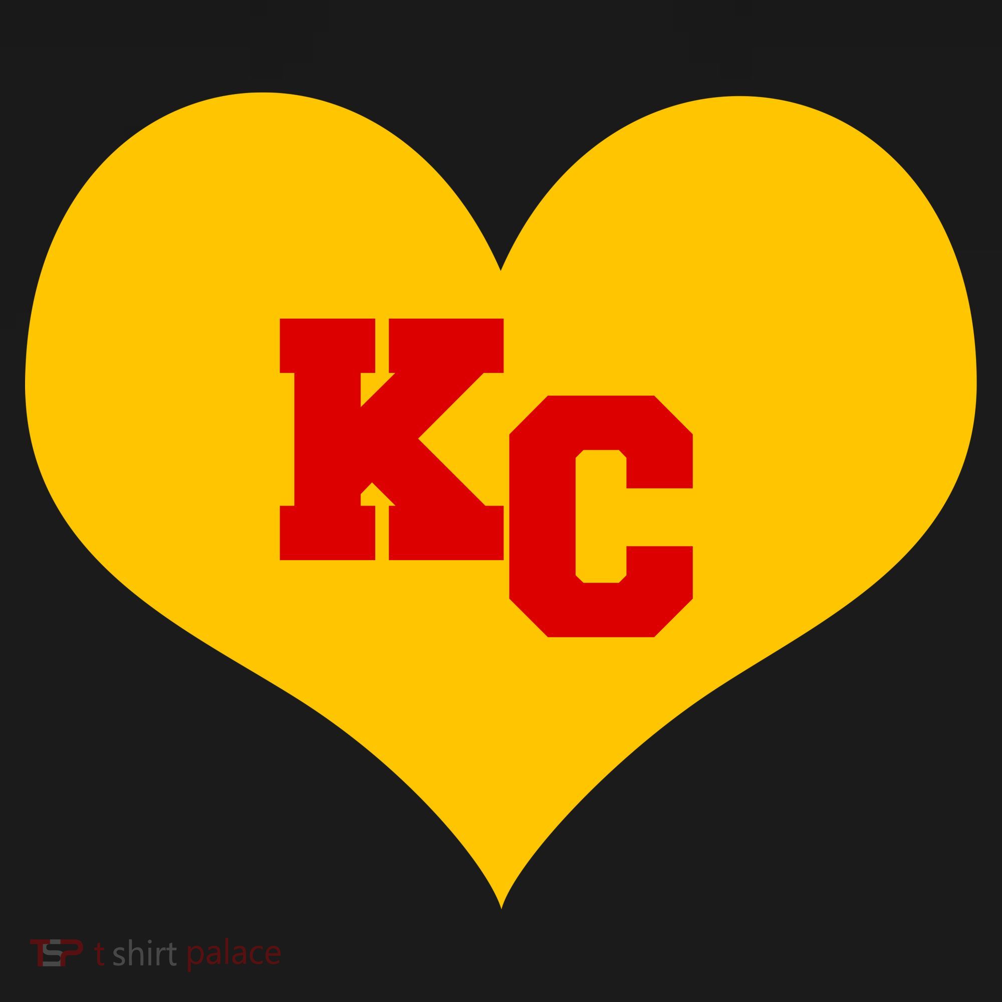 KC Football Heart Kansas City Fan Women's Hoodie
