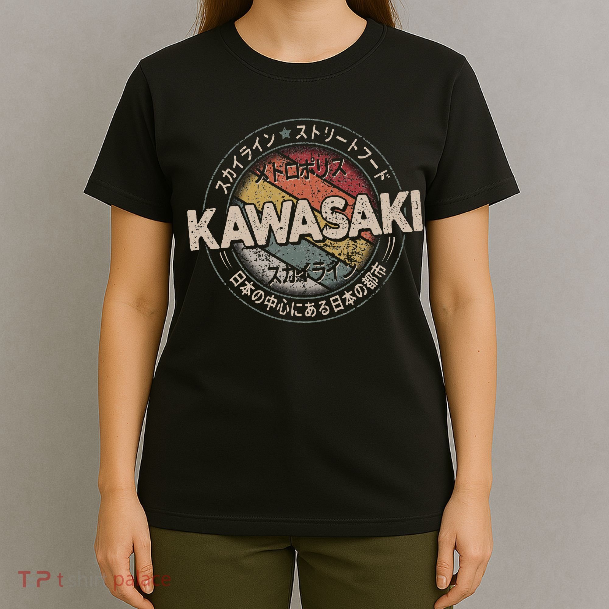 Kawasaki City 90s Retro Japan Aesthetics 80s Kawasaki T-Shirt