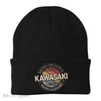 Kawasaki City 90s Retro Japan Aesthetics 80s Kawasaki Beanie thumb 0