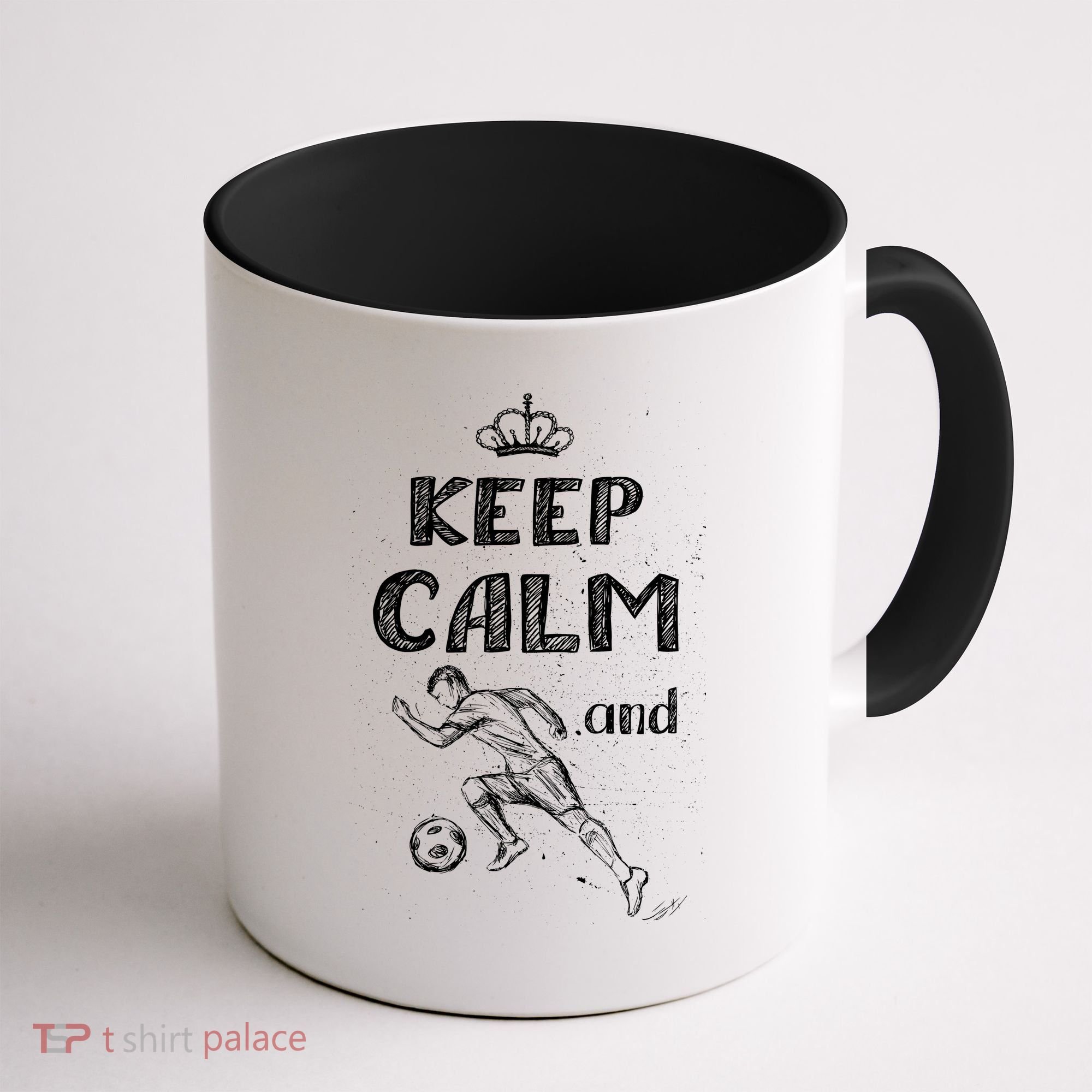 Keep Calm And Play Soccer Coffee Mug