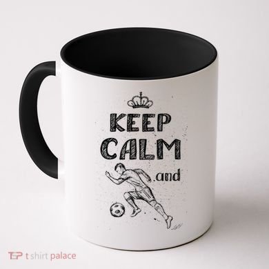 Keep Calm And Play Soccer Coffee Mug