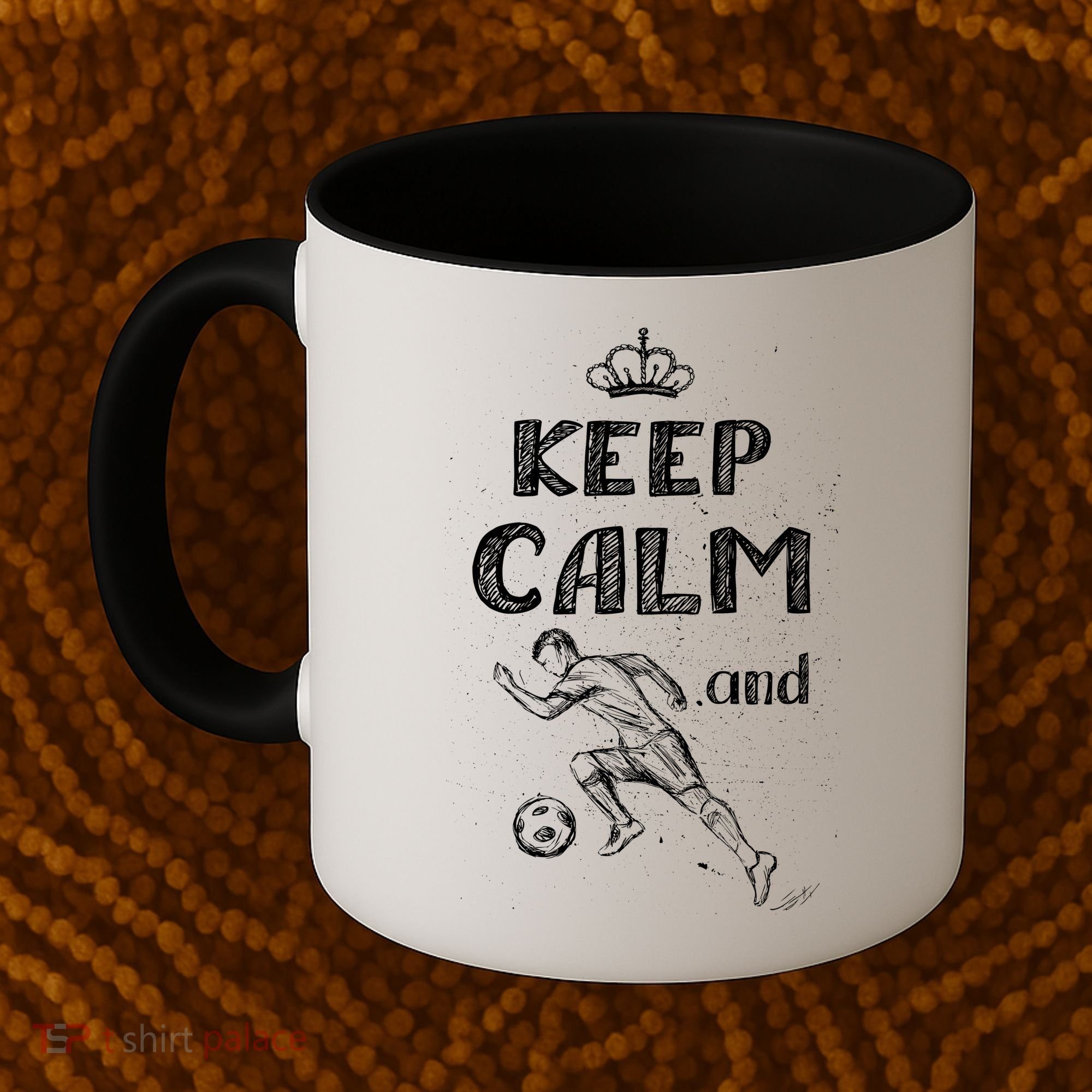 Keep Calm And Play Soccer Coffee Mug
