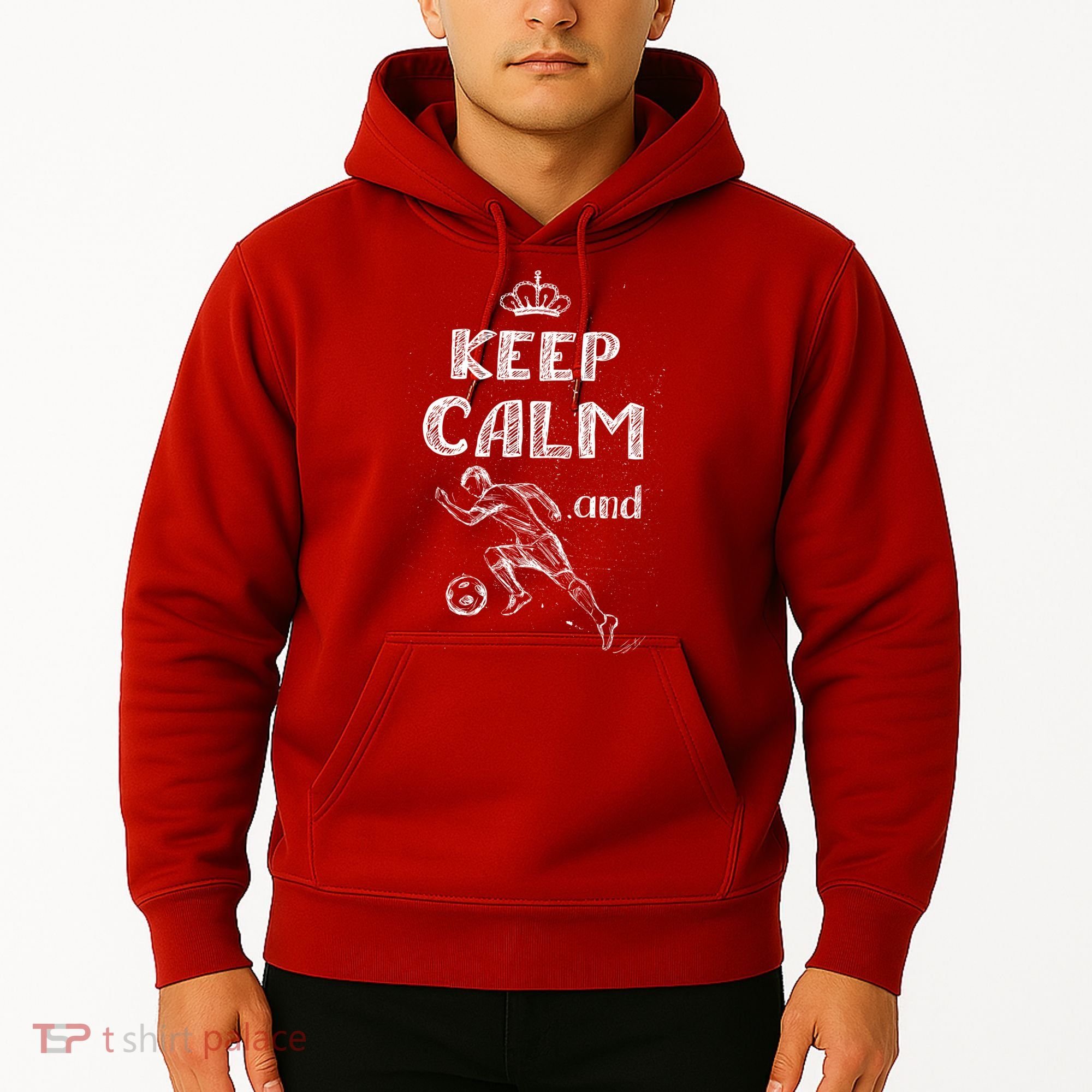 Keep Calm And Play Soccer Hoodie