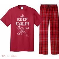 Keep Calm And Play Soccer Pajama Set thumb 0