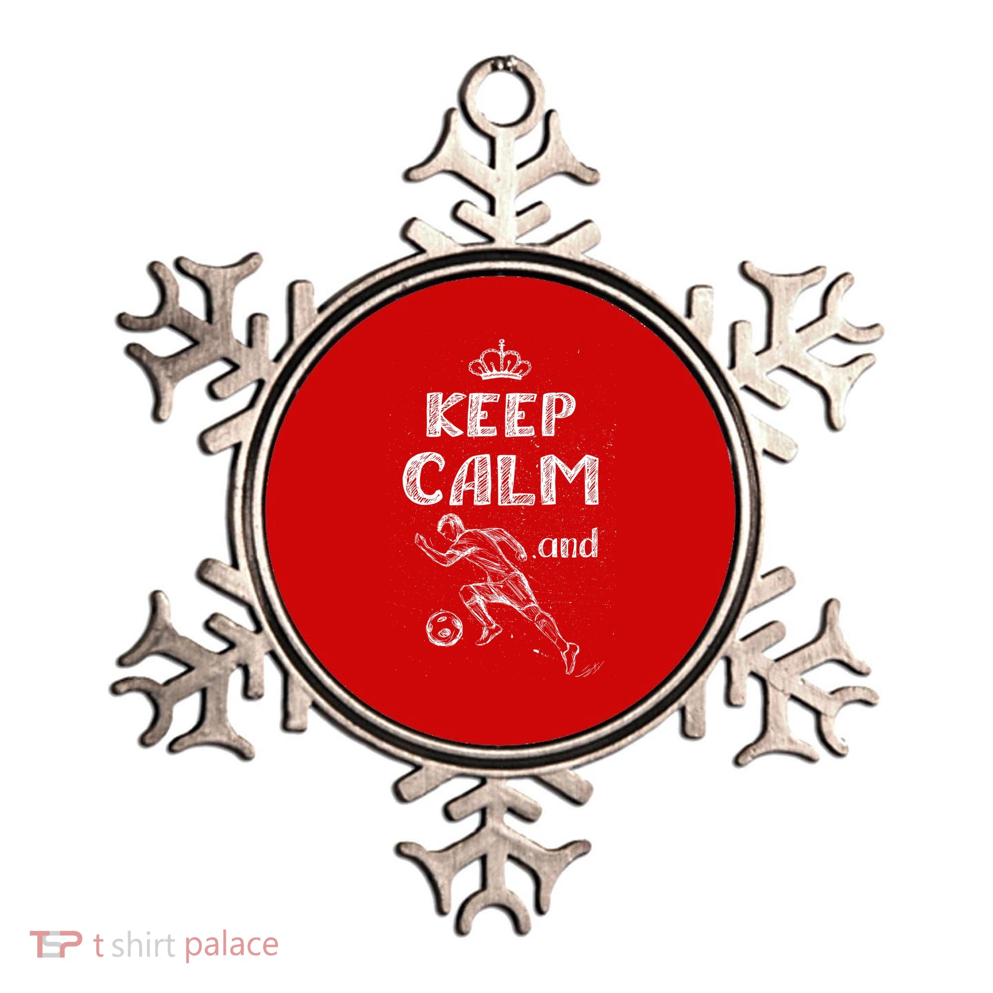 Keep Calm And Play Soccer Ornament