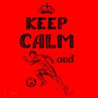 Keep Calm And Play Soccer Santa Hat thumb 1