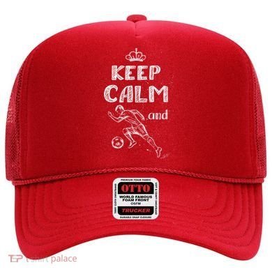 Keep Calm And Play Soccer Hat