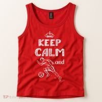 Keep Calm And Play Soccer Tank Top thumb 2