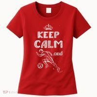 Keep Calm And Play Soccer Women's T-Shirt thumb 0