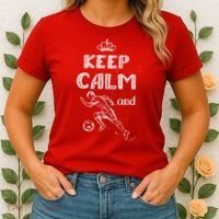 Keep Calm And Play Soccer Women's T-Shirt thumb 2