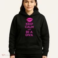 Keep Calm And Be A Diva Hoodie thumb 5