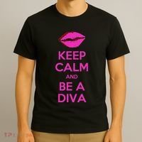 Keep Calm And Be A Diva T-Shirt thumb 3