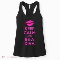 Keep Calm And Be A Diva Women's Tank Top thumb 0